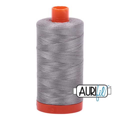 Stainless Steel 2620 Aurifil 50wt Thread - 1300M Spool 100% Cotton 2ply Italian Thread