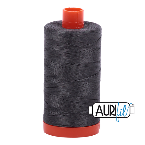 Dark Pewter 2630 Aurifil 50wt Thread - 1300M Spool 100% Cotton 2ply Italian Thread