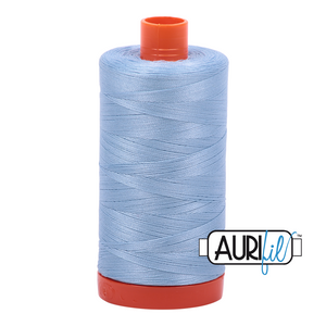 Robins Egg 2715 Aurifil 50wt Thread - 1300M Spool 100% Cotton 2ply Italian Thread