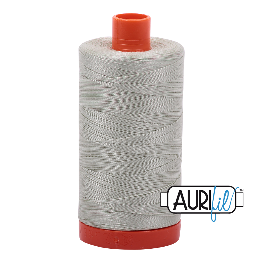 Light Grey Green 2843 Aurifil 50wt Thread - 1300M Spool 100% Cotton 2ply Italian Thread