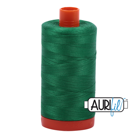 Green 2870 Aurifil 50wt Thread - 1300M Spool 100% Cotton 2ply Italian Thread
