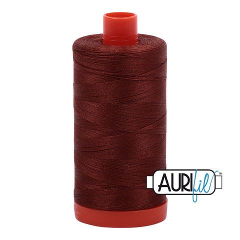 Copper Brown 4012 Aurifil 50wt Thread - 1300M Spool 100% Cotton 2ply Italian Thread
