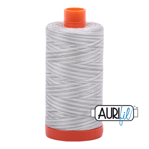 Silver Moon 4060 Variegated Aurifil 50wt Thread - 1300M Spool 100% Cotton 2ply Italian Thread