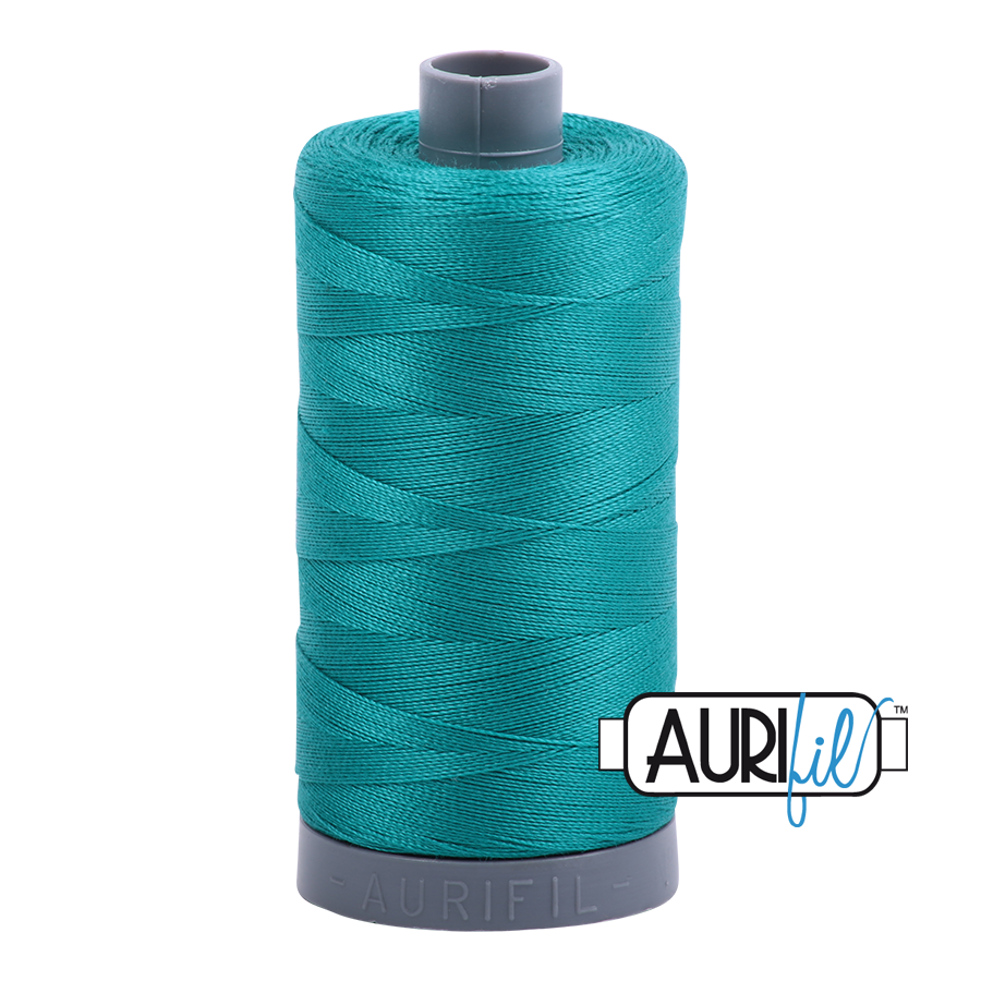 Jade 4093 Aurifil 28wt Thread - 750M Spool 100% Cotton 2ply Italian Thread
