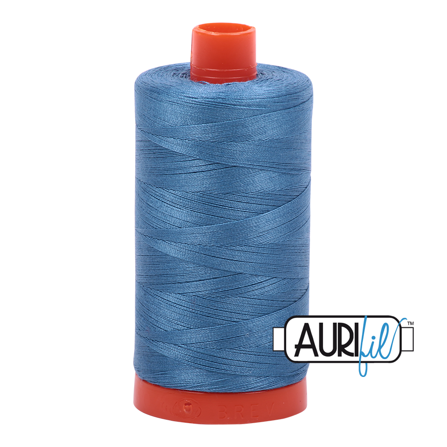 Wedgewood Blue 4140 Aurifil 50wt Thread - 1300M Spool 100% Cotton 2ply Italian Thread