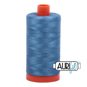 Wedgewood Blue 4140 Aurifil 50wt Thread - 1300M Spool 100% Cotton 2ply Italian Thread