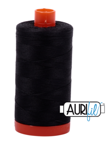 Very Dark Grey 4241 Aurifil 50wt Thread - 1300M Spool 100% Cotton 2ply Italian Thread