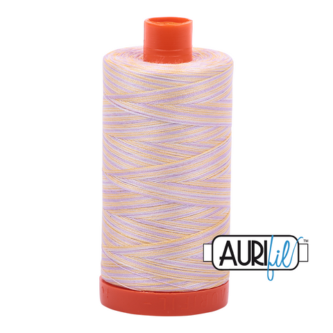 Bari 4651 Variegated Aurifil 50wt Thread - 1300M Spool 100% Cotton 2ply Italian Thread