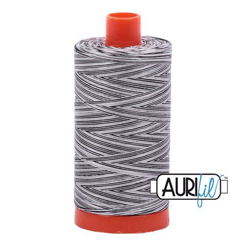 Licorice Twist Variegated 4652 Aurifil 50wt Thread - 1300M Spool 100% Cotton 2ply Italian Thread