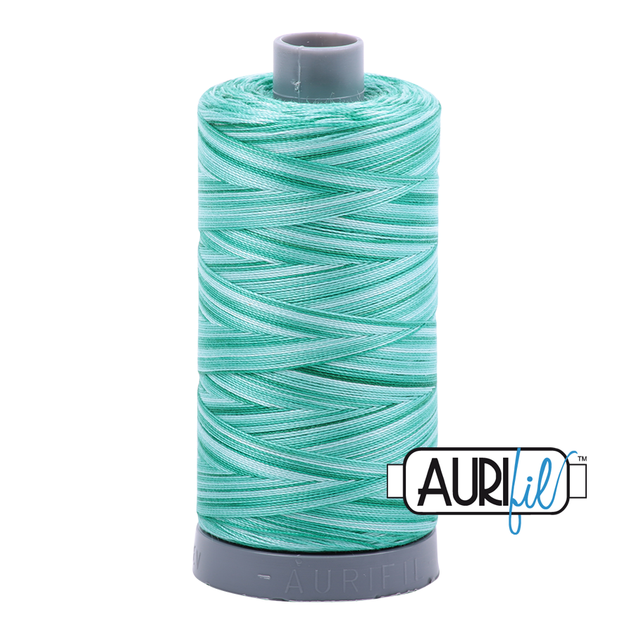Menthe Variegated 4662 Aurifil 28wt Thread - 750M Spool 100% Cotton 2ply Italian Thread