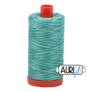 Menthe Variegated 4662 Aurifil 50wt Thread - 1300M Spool 100% Cotton 2ply Italian Thread