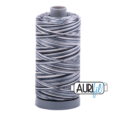 Graphite Variegated 4665 Aurifil 28wt Thread - 750M Spool 100% Cotton 2ply Italian Thread