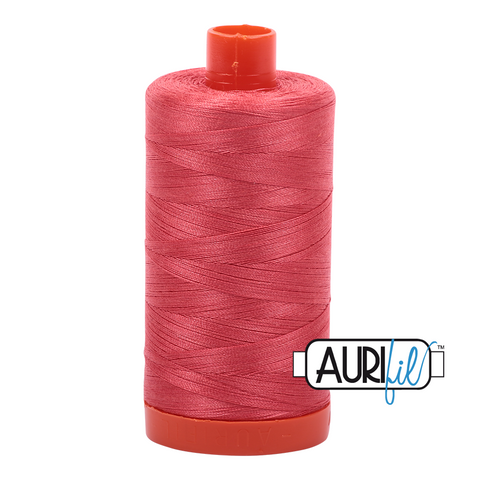 Medium Red 5002 Aurifil 50wt Thread - 1300M Spool 100% Cotton 2ply Italian Thread