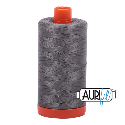 Grey Smoke 5004 Aurifil 50wt Thread - 1300M Spool 100% Cotton 2ply Italian Thread