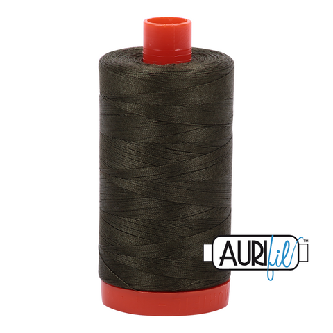 Dark Green 5012 Aurifil 50wt Thread - 1300M Spool 100% Cotton 2ply Italian Thread