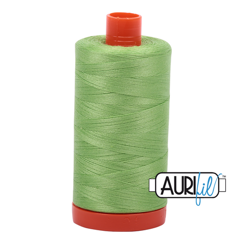 Shining Green 5017 Aurifil 50wt Thread - 1300M Spool 100% Cotton 2ply Italian Thread