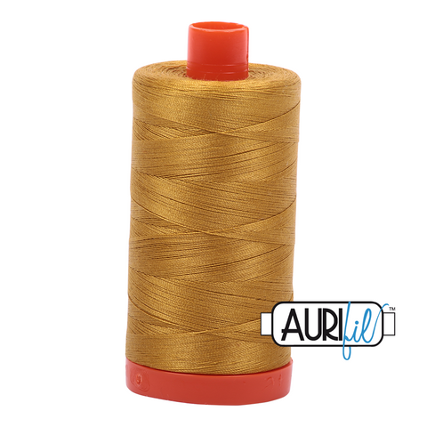 Mustard 5022 Aurifil 50wt Thread - 1300M Spool 100% Cotton 2ply Italian Thread