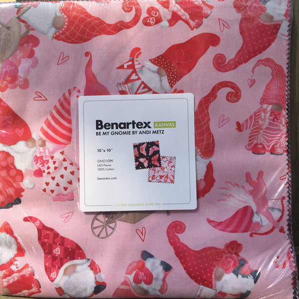 Be My Gnomie - 42 x 10 inch Squares Pack by Andi Metz for Kanvas - GNO10PK