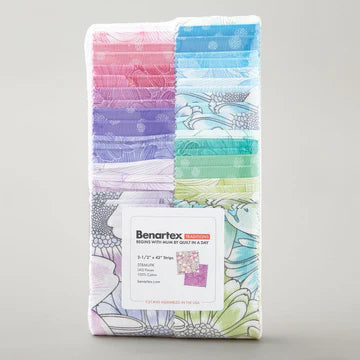 Benartex Traditions Begins With Mum 40 x 2 1/2 inch strips by Eleanor Burns of Quilt In A Day