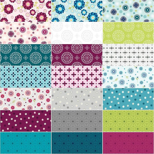 Blossom Hollow - 42 x 10 inch Squares Pack by Shelley Cavanna - BHW10PK