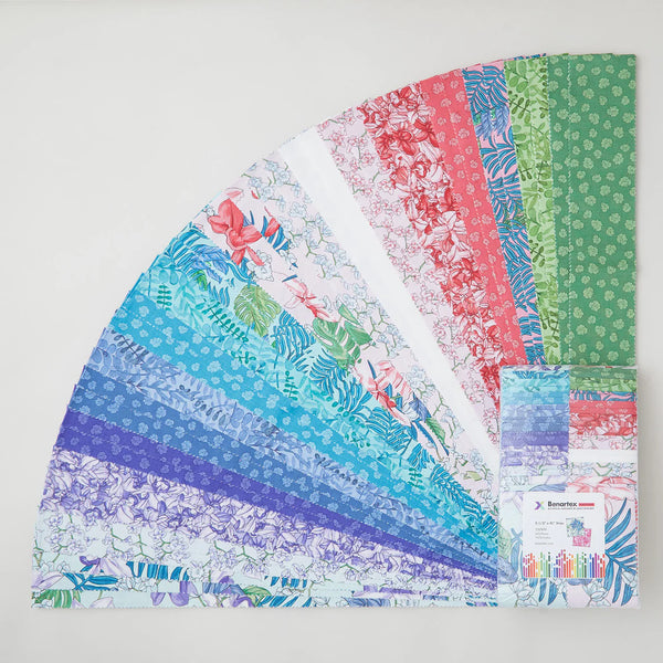 Benartex Traditions Botanical Radiants 40 x 2 1/2 inch strips by Eleanor Burns of Quilt In A Day