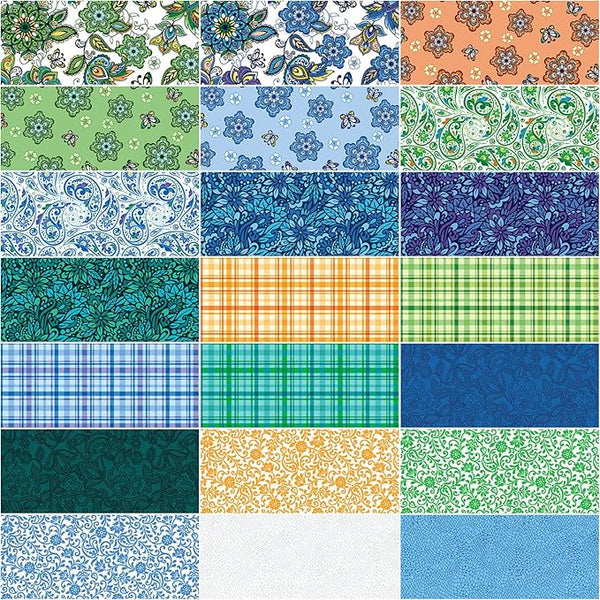Gratitude and Grace - 42 x 10 inch Squares Pack by Pat Sloan - GRA10PK