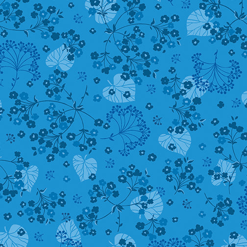 Benartex Harmony by Pat Sloan in Blue 108" wide x 1.8 metre length - 13509W-54