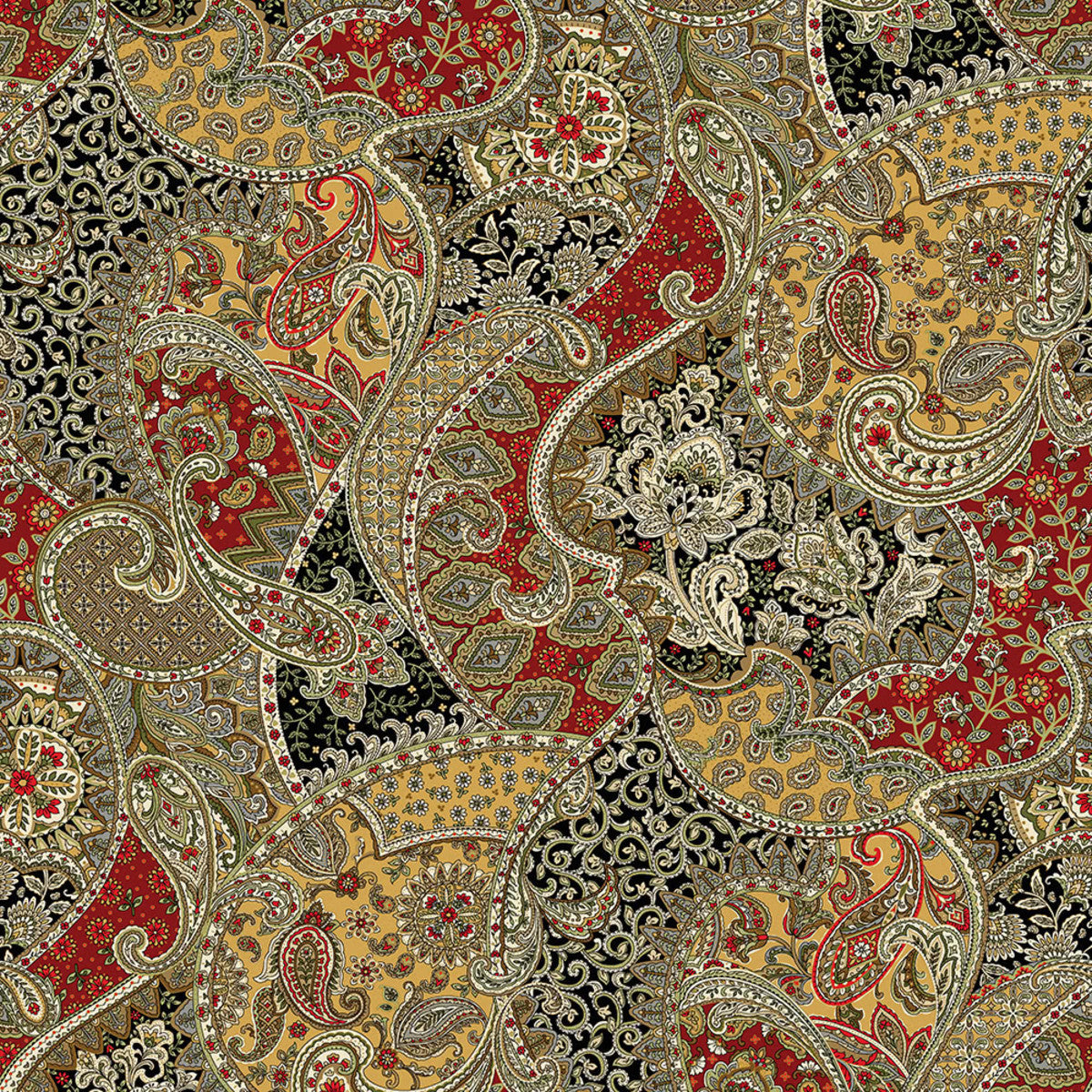Benartex Samsara Paisley Designer's Wide Width 108" wide x 1.8 metre length - 13062