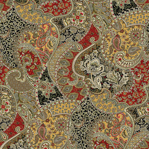 Benartex Samsara Paisley Designer's Wide Width 108" wide x 1.8 metre length - 13062