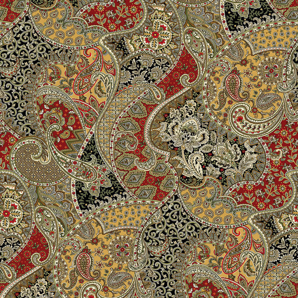 Benartex Samsara Paisley Designer's Wide Width 108" wide x 1.8 metre length - 13062