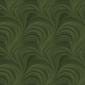 Benartex Wave Texture by Jackie Robinson in Dark Green 108" wide x 2.4 metre length - 296W44