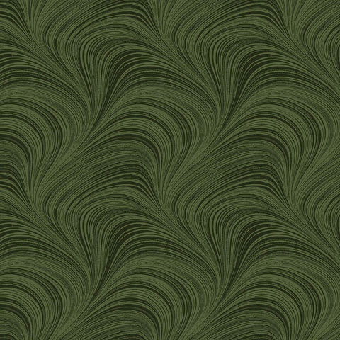 Benartex Wave Texture by Jackie Robinson in Dark Green 108" wide x 2.4 metre length - 296W44