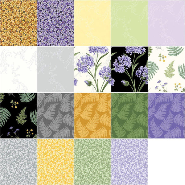Whispering Lilies - 42 x 10 inch Squares Pack by Jackie Robinson - WLI10PK