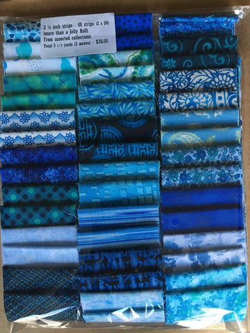 Pack of 48 x 2 1/2" Strips - Blues