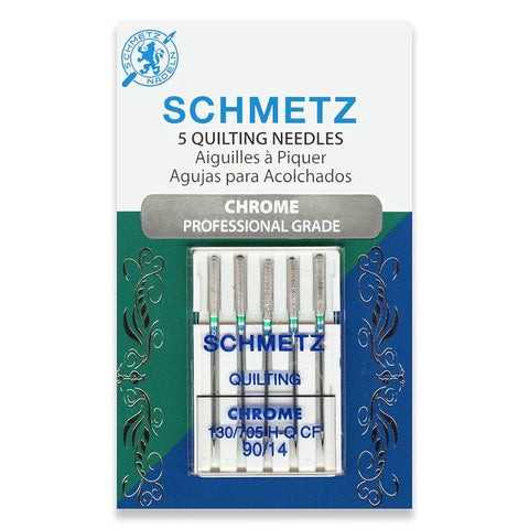 Schmetz Quilting 90/14 Chrome Professional Grade Machine Needles 4019 - 5 Pack