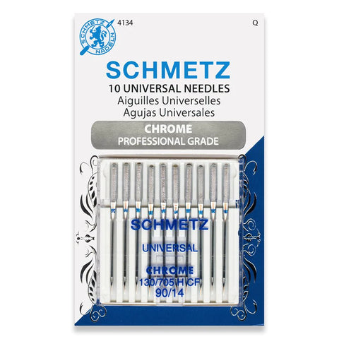 Schmetz Universal 90/14 Chrome Professional Grade Machine Needles 4134 - 10 Pack