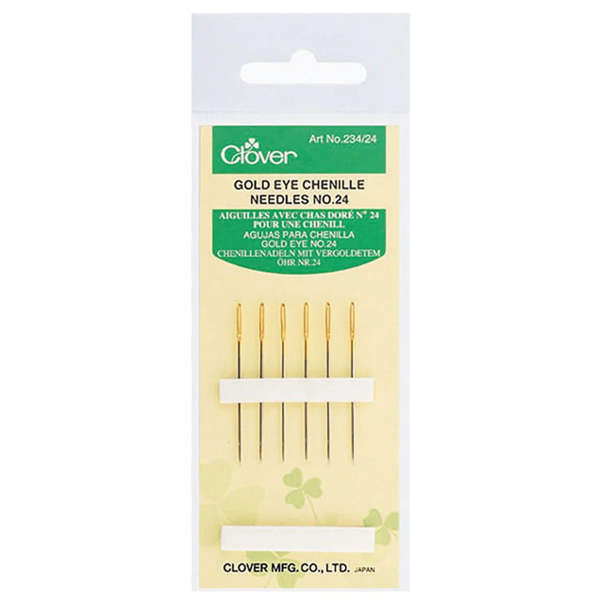 Clover Gold Eye Chenille Needles No 24