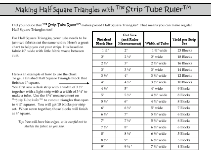 The Strip Tube Ruler Junior™ by Cozy Quilt Designs - VT1830-6.5