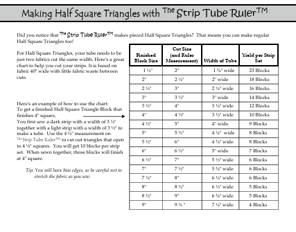 The Strip Tube Ruler™ by Cozy Quilt Designs - VT1830-9.5