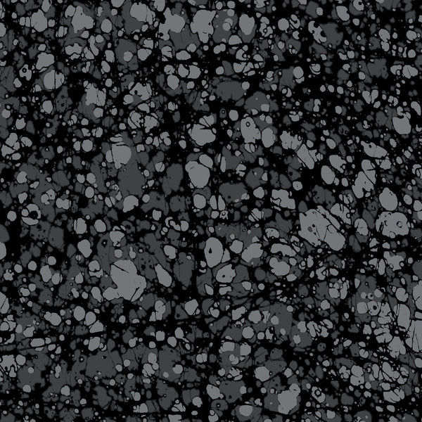 Henry Glass Black Crackle Mosaic 108 inches wide x 2.4 metres - 2415-99