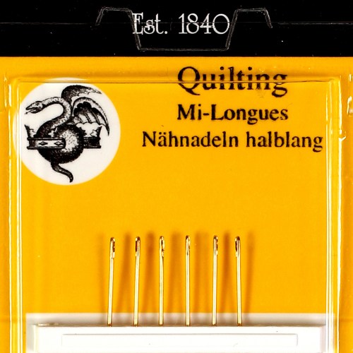Quilting Needles  Gold Plated Size 10 by John James - 6 Pack - JG12010