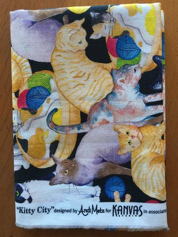 Kitty City designed by Andi Metz for Kanvas / Benartex - $5.00 Half Yard Cut