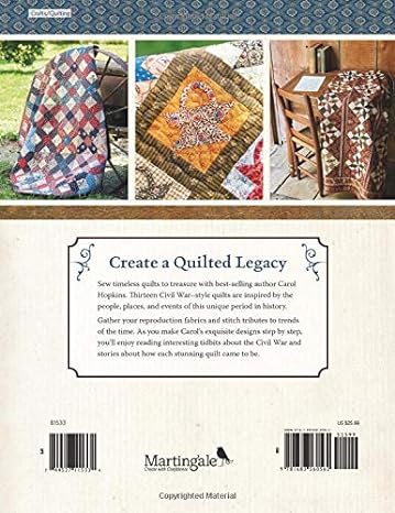 Legends & Legacies - 13 Quilts for Reproduction Prints by Carol Hopkins