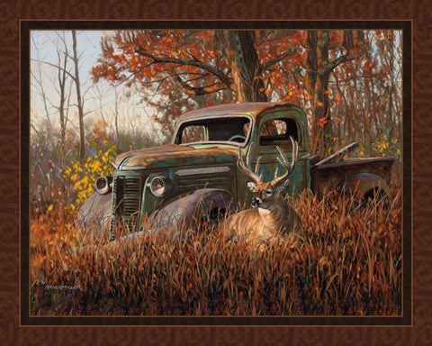A Buck and a Truck Panel by Bruce Miller - 36" Digital Print