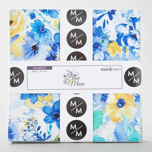 Blue Muse - 42 x 10 inch Squares Pack by Michael Miller Fabrics  - Square0375