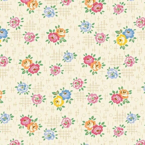Marcus Fabrics Judie Rothermel Aunt Grace 108 inches wide x 2.4 metre length - 1930's Calico