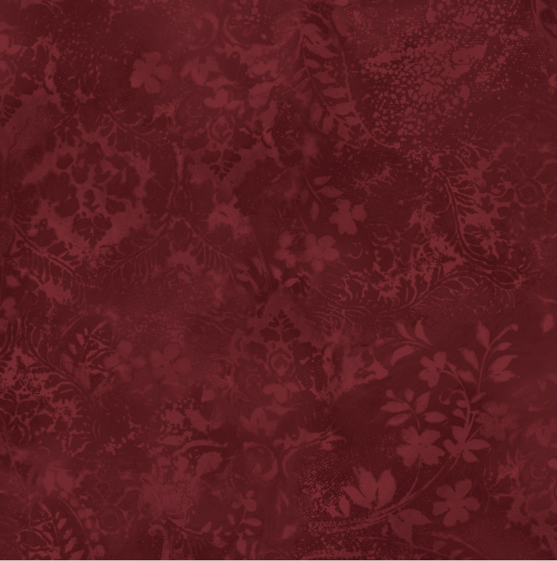 Maywood Studios Beautiful Backing Burgundy Vintage Damask 108 inches wide x 2.4 metre length - MASQBD105-M