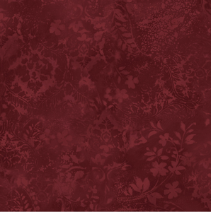 Maywood Studios Beautiful Backing Burgundy Vintage Damask 108 inches wide x 2.4 metre length - MASQBD105-M