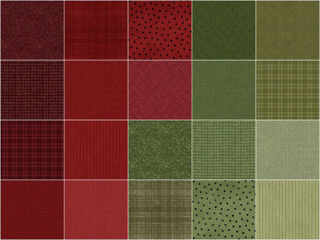 Woolies Flannel Holiday Warmth 42 x 10" Squares by Bonnie Sullivan - SQ-MASWOF-HOW