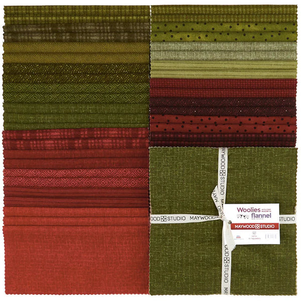 Woolies Flannel Holiday Warmth 42 x 10" Squares by Bonnie Sullivan - SQ-MASWOF-HOW